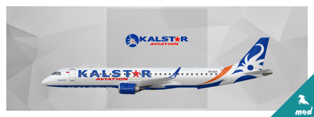 KalStar Embraer E195 PK-KDA
