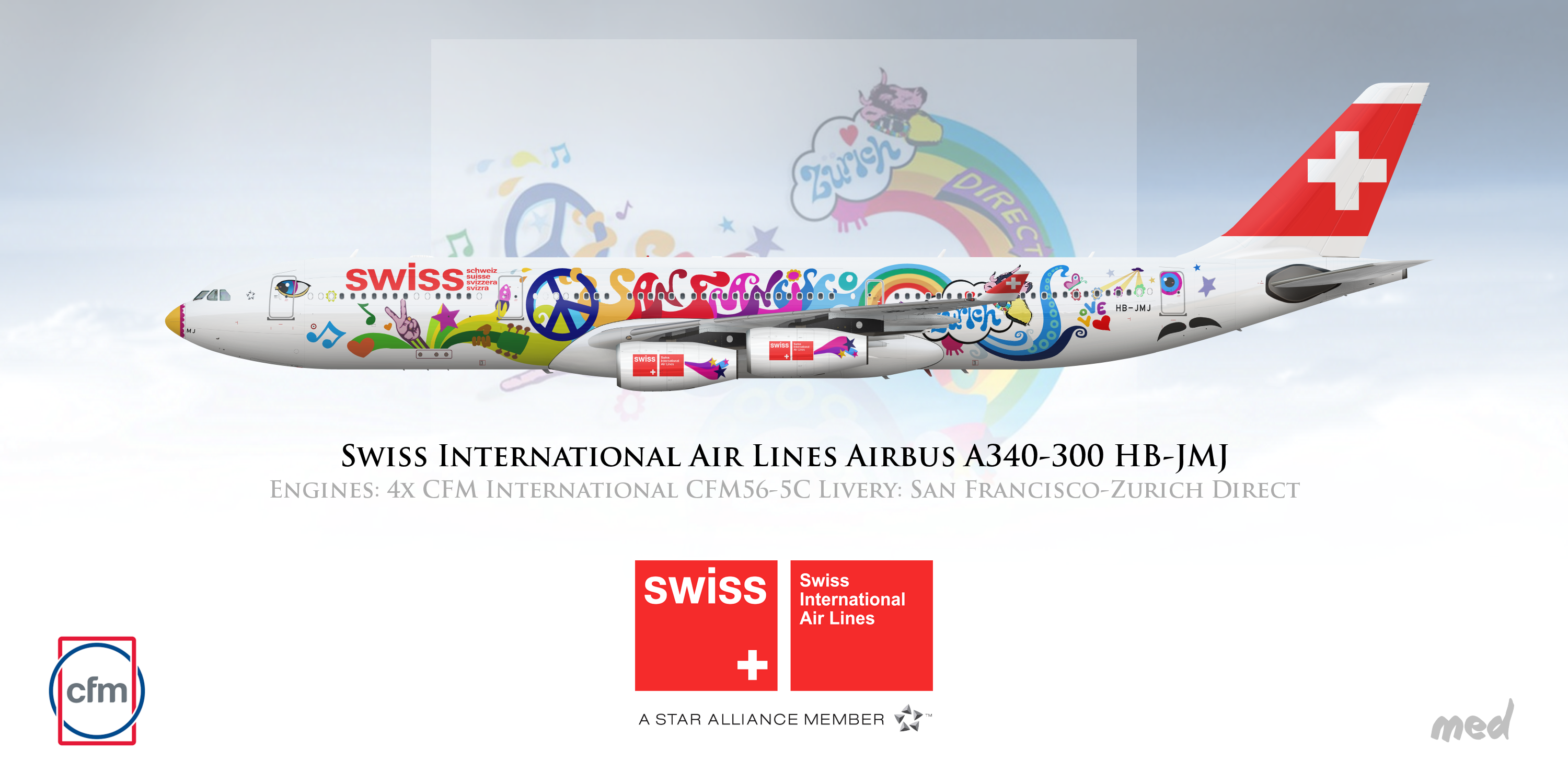 Transport-Sammlerobjekte Sammeln & Seltenes Airbus A340-300 Swiss