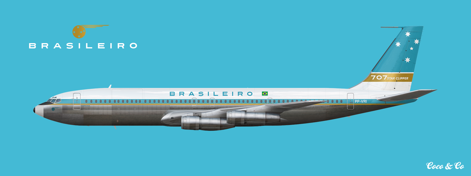 Linhas Aéreas Brasileiro 707-320C - Vogue by Coco - Gallery