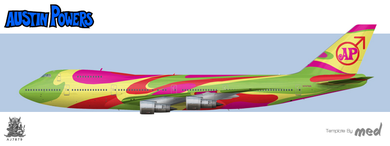 Austin Powers' 747 200 - AJ's Liveries. - Gallery - Airline Empires