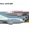 Airbus A310 (dual Westadler/Aérable livery)