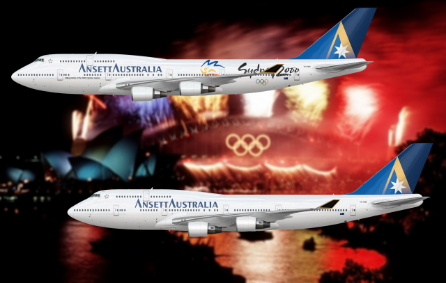Ansett Australia Boeing 747-412 Fleet