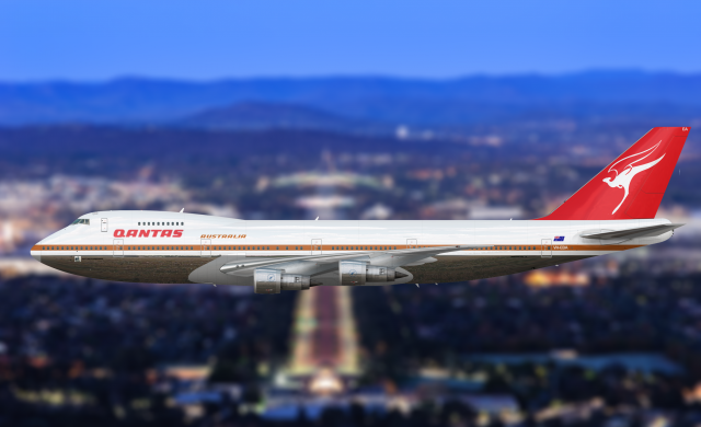 Qantas Boeing 747-238B "Flying Kangaroo"