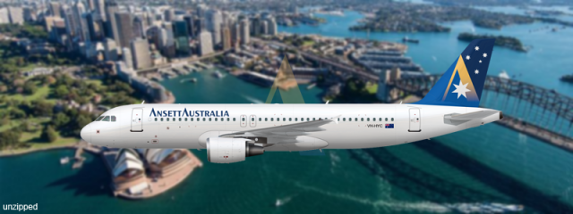 Ansett Australia Airbus A320-211 "Starmark"