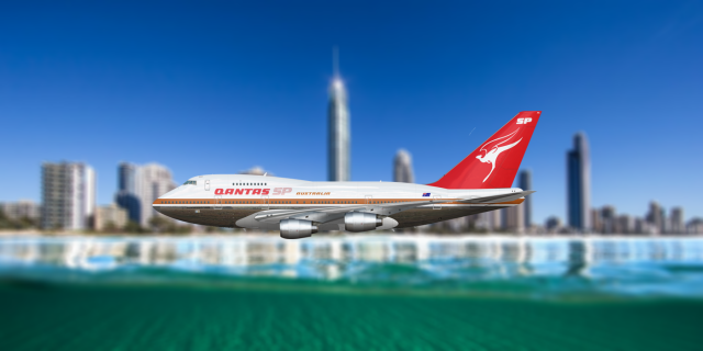 Qantas Boeing 747-SP38