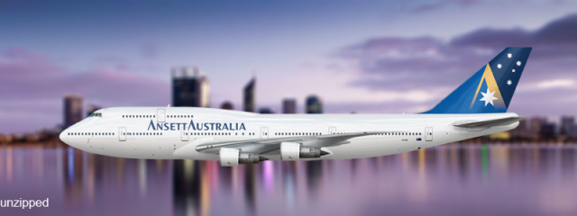 Ansett Australia Boeing 747-312