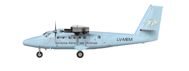 Isla Malvinas Servicios Aéreos Bombardier DHC-6