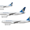 Ansett Australia Boeing Fleet - Starmark Livery