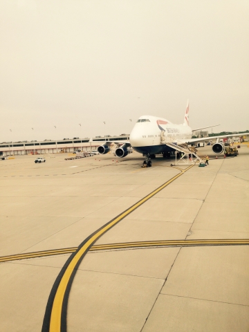British Airways 744 at ORD