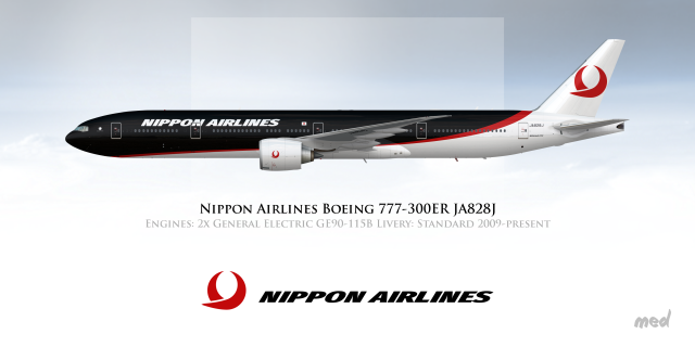 Nippon Airlines Livery Boeing 777-300ER