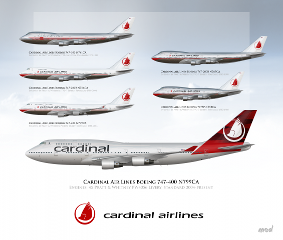 Cardinal Air Lines Fleet Boeing 747