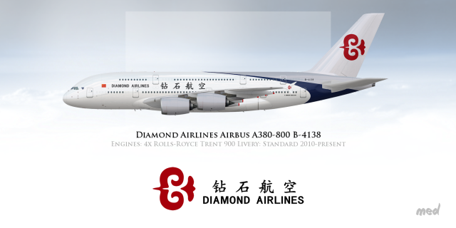 Diamond Airlines Livery Airbus A380