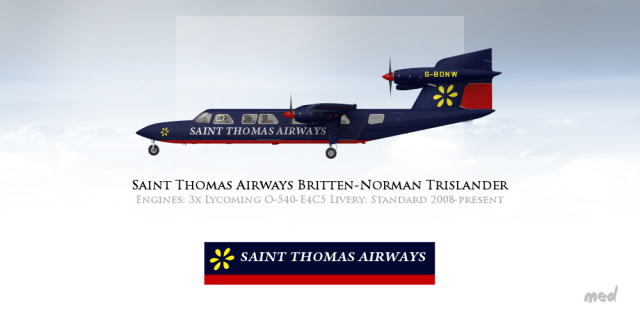 Saint Thomas Airways Livery BN Trislander