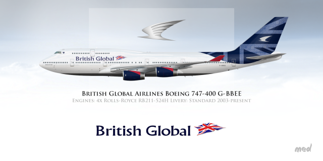 British Global Airlines Livery Boeing 747