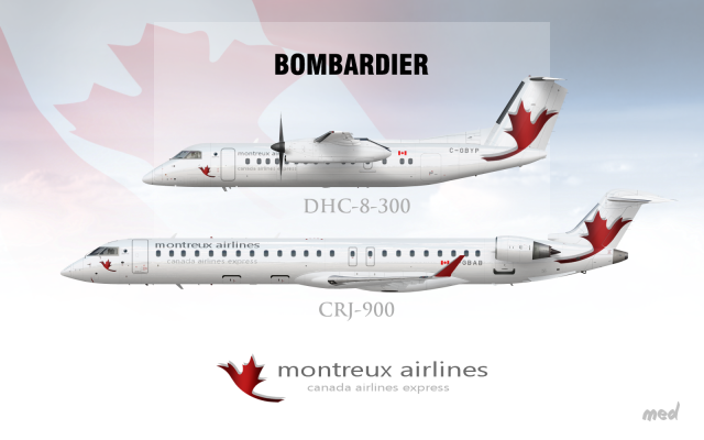 Montreux Airlines Fleet Bombardier
