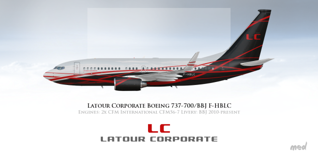 Latour Corporate Livery Boeing BBJ