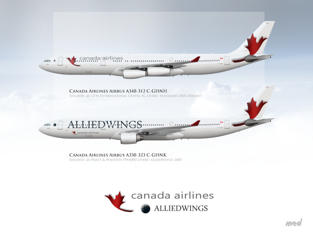 Canada Airlines Poster Alliedwings