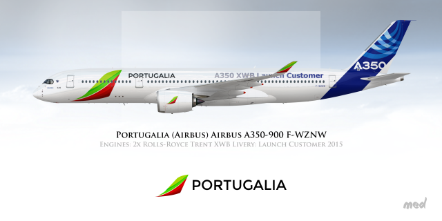 Portugalia Livery Launch Customer Airbus A350