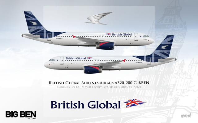 British Global Airlines Livery Airbus A320