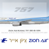Zion Air Livery Boeing 757