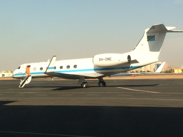 Tanzania Government Jet at KRT