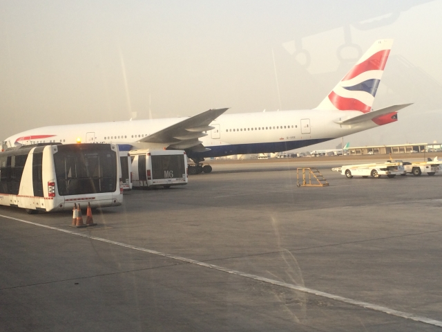 British Airways 777 at JED