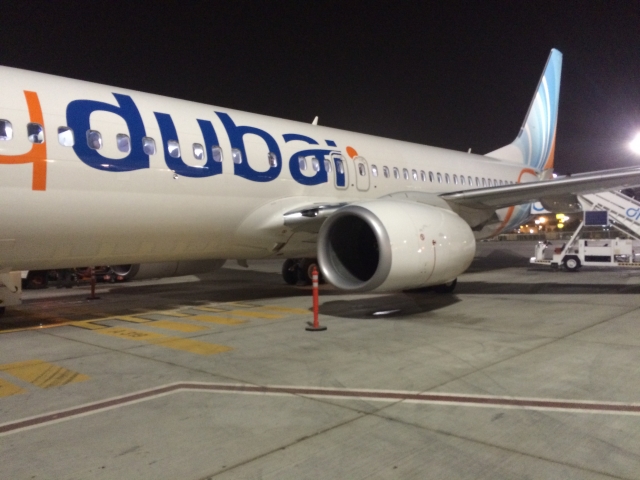 FlyDubai 737 at DXB
