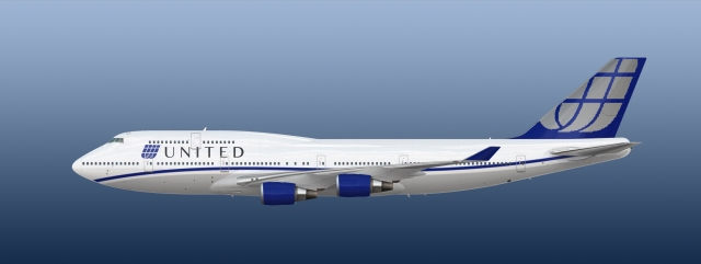 United 747 400 2