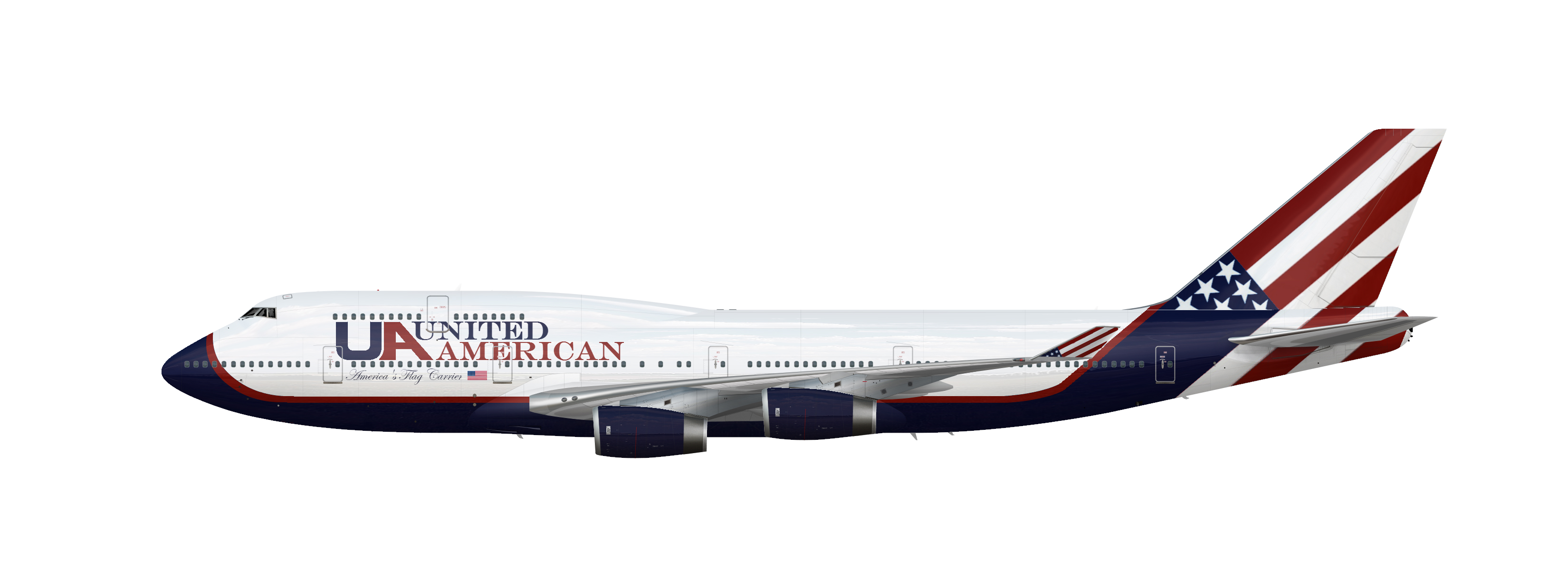 B747-400 1993-2002 - United American - Gallery - Airline Empires