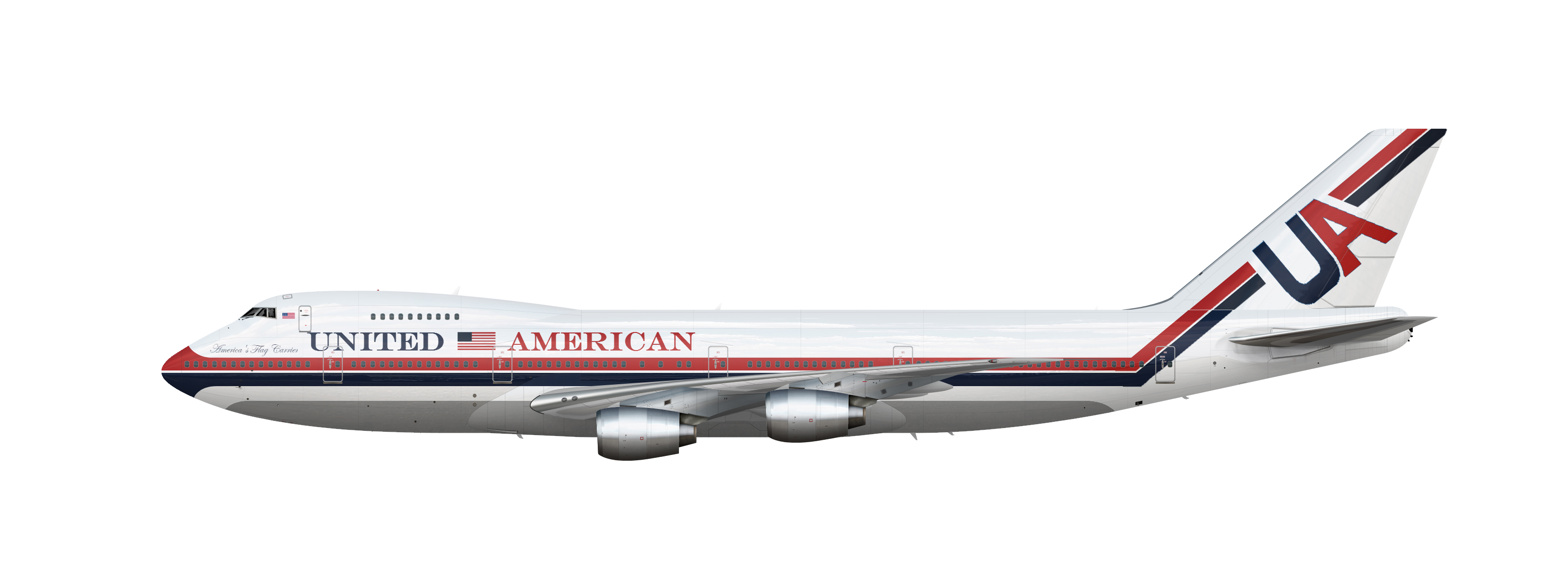 B747-200 1975-1983 - United American - Gallery - Airline Empires