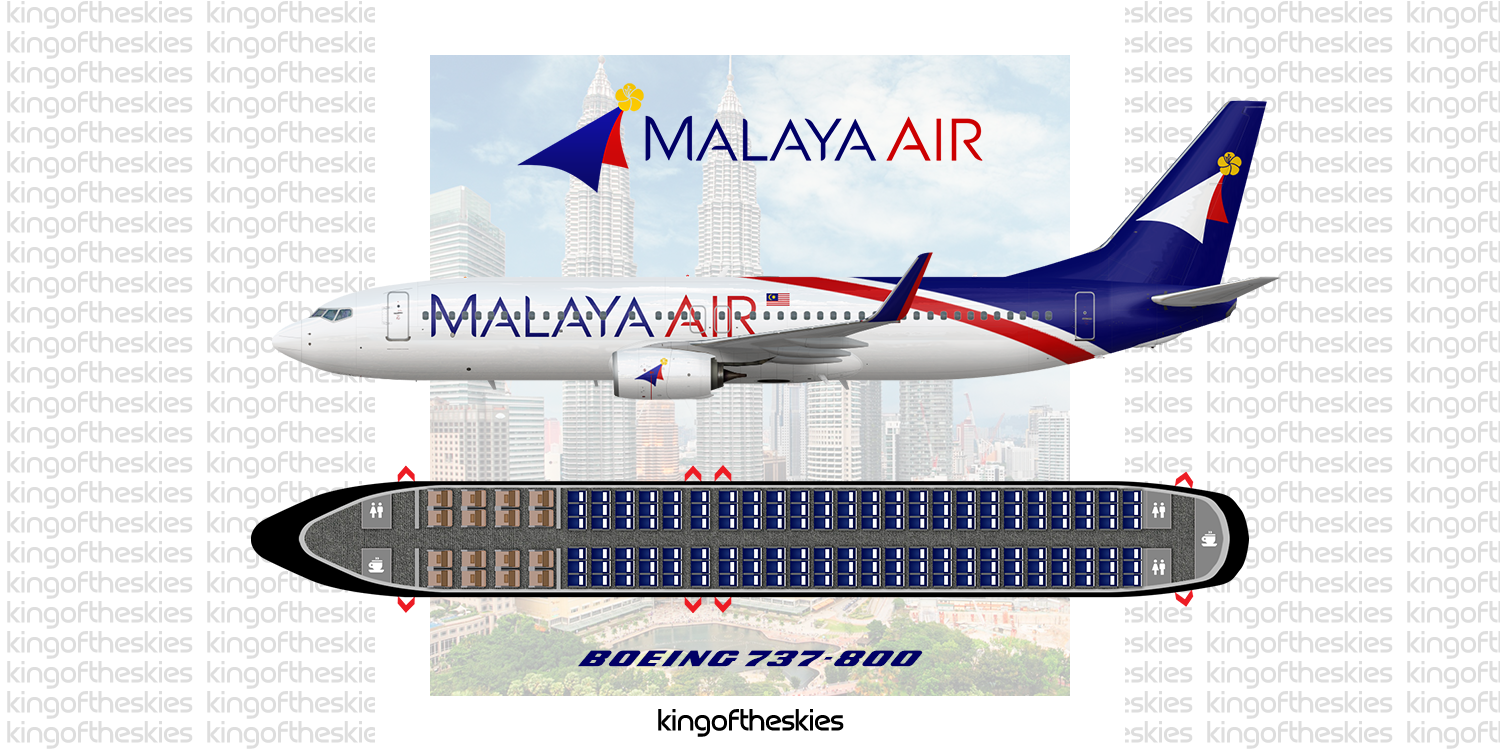 Malaya Air Boeing 737 800 Livery Seat Map A New Era By Kingoftheskies Gallery Airline Empires