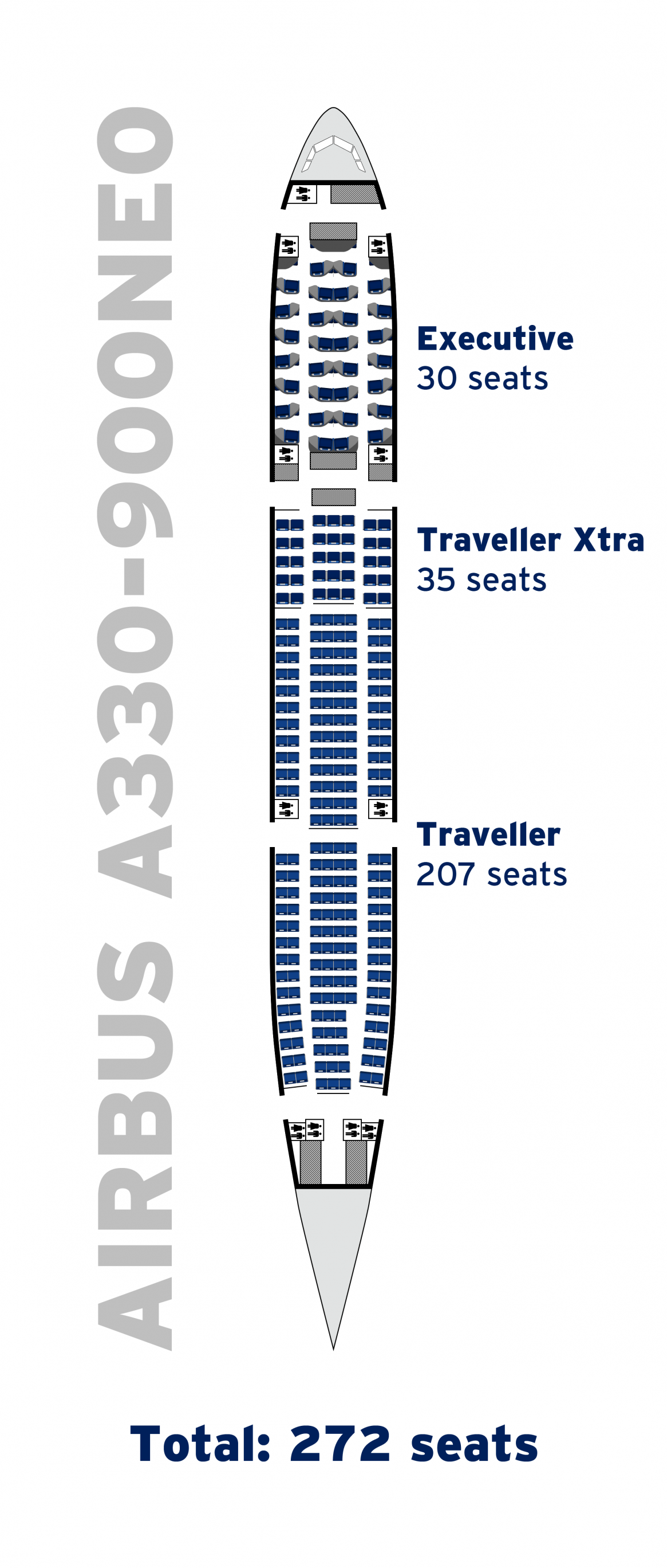 Seat Map For Airbus A330 900neo - Image to u